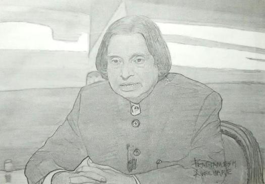 APJ ABDUL KALAM DRAWING step by step for beginners | Pencil sketch - YouTube